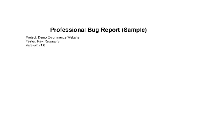 cross browser testing and provide a detailed QA bug report